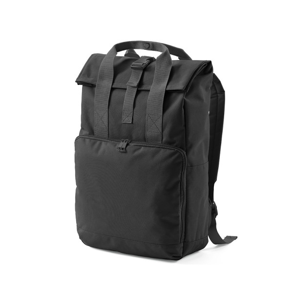 Warsaw 20L Rucksack aus rPET.Roll-Top- und Schnallenverschluss