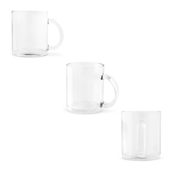 CARMO. Glastasse (350ml) geeignet für Sublimation