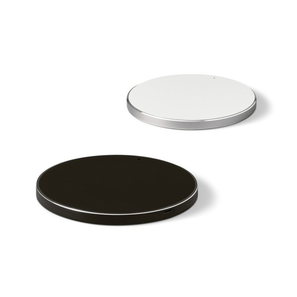 JOULE. Chnelles 10W wireless Ladegerät aus 100 % recyceltes ABS (100% rABS) und 100 % recyceltes Alu